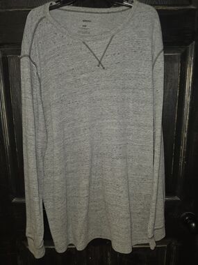 Sonoma Gray Ribbed Crew Neck Pullover 3XB